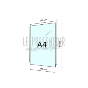 Porte Affiche Plexi 2 mm A4 Vertical