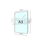 Porte Affiche Plexi 3 mm A3 Vertical