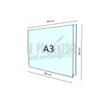 Porte Affiche Plexi 3 mm A3 Horizontal