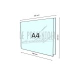 Porte Affiches Plexi 3 mm A4 Horizontal