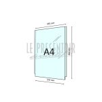 Porte Affiches Plexi 3 mm A4 Vertical