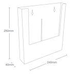 Bac à doc A4 Mural Dimensions