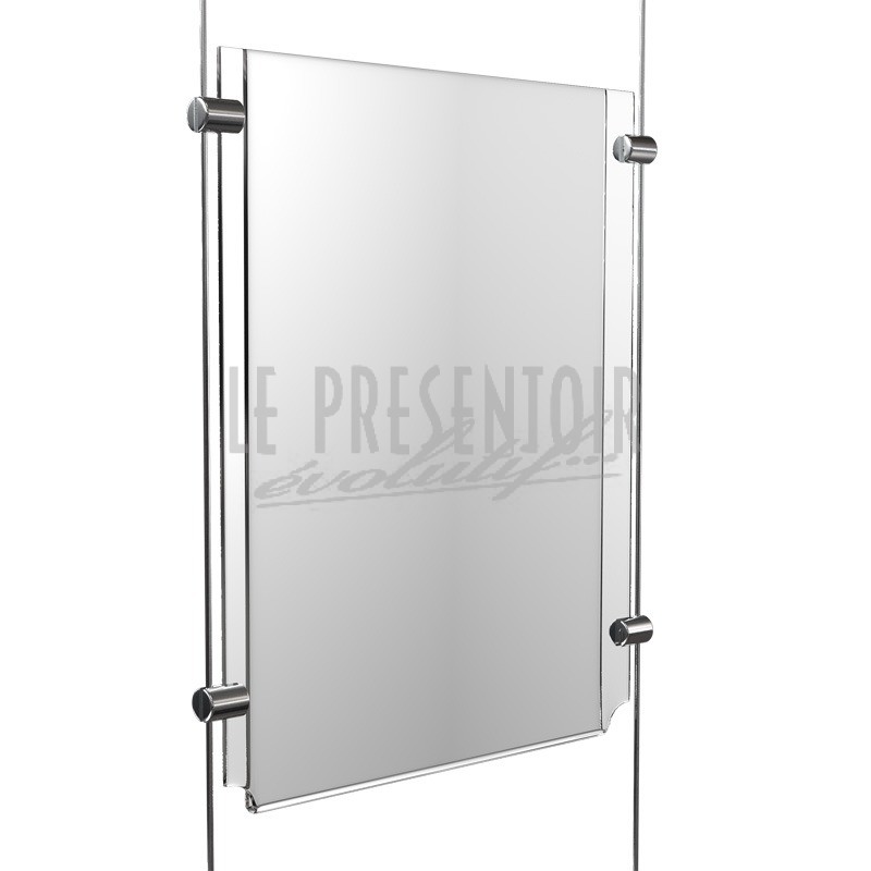 SUPPORT D'AFFICHAGE PLEXIGLAS SUR PIED FORMAT A3 - SUPPORT