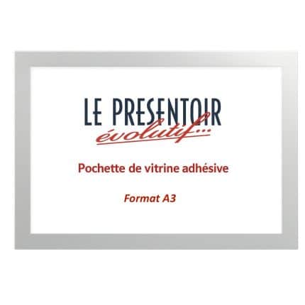 Pochette vitrine adhésive A3