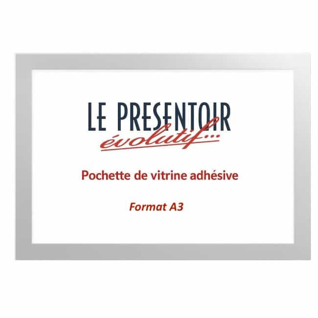 Pochette vitrine adhésive A3