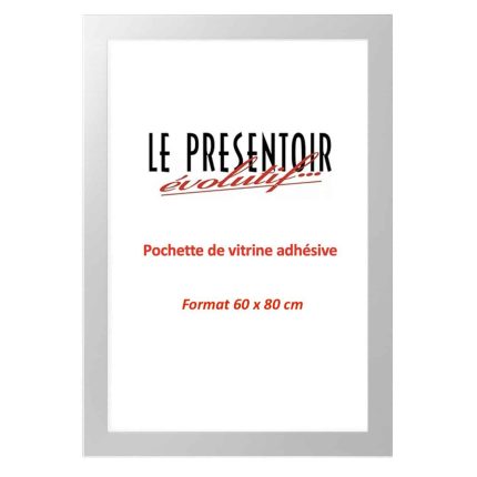 Pochette vitrine adhésive 60 x 80 cm
