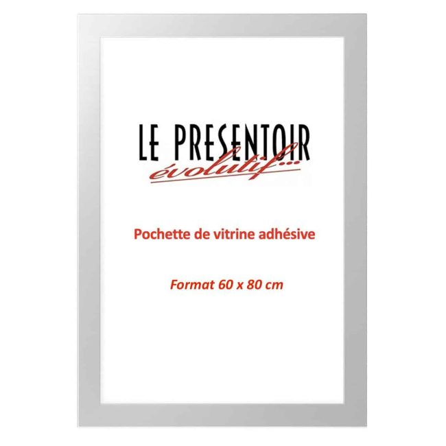 Pochette vitrine adhésive 60 x 80 cm