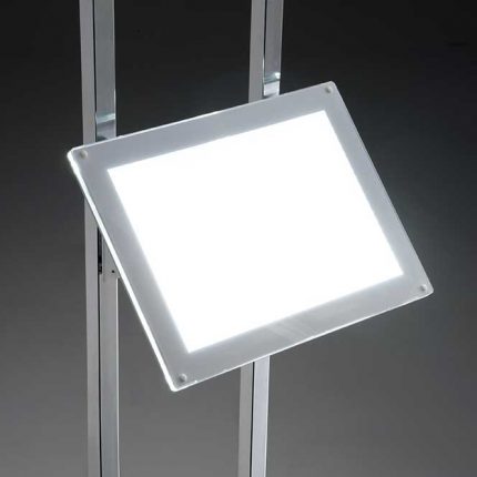 Porte Affiche led A3 avec support incliné